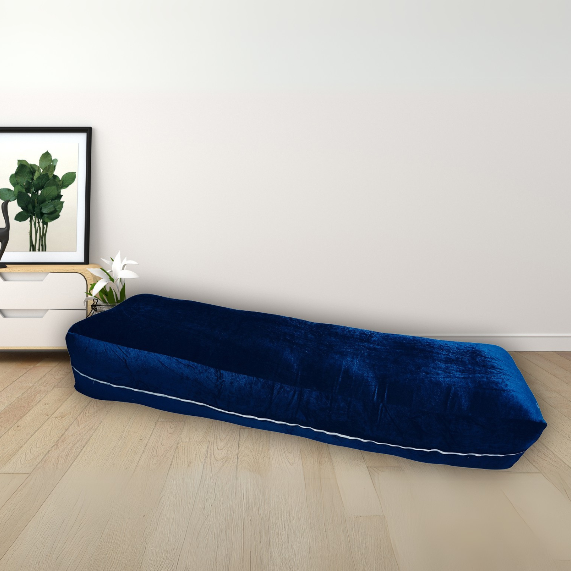 Navy Blue HeadBoard Bed/Floor Cushion Cover Only