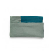 Reversible 4 Layer Muslin Pillow Covers with/without pillow Olive Green N Dark Cyan